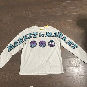 Chinatown Market by Market UO Exclusive Puff Graphic Long Sleeve Tee